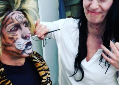 Tiermaske schminken, Tiger Makeup / Heidi Debbah Maskenbildnerin und Visagistin