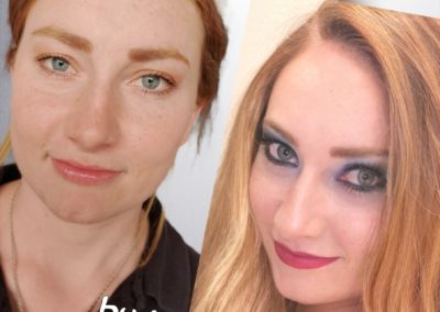 vorher /nachher Effekt , Hair & Makeup I Heidi Debbah, Maskenbildnerin & Visagistin