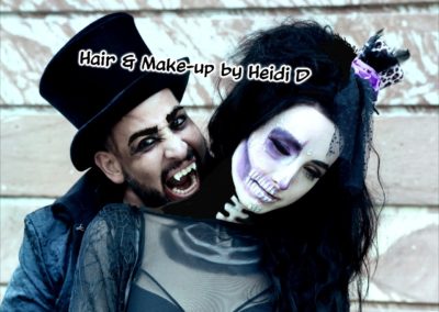 Halloween Styling, Drakula und Skull Makeup - Maskenbildnerin Heidi Debbah