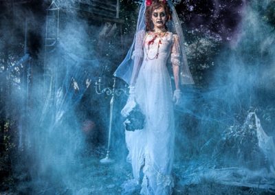 Halloween-Shooting, Zombiebraut I Maskenbildnerin & Visagistin Heidi Debbah