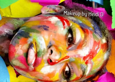Abstraktes Makeup von Maskenbildnerin & Visagist Heidi Debbah